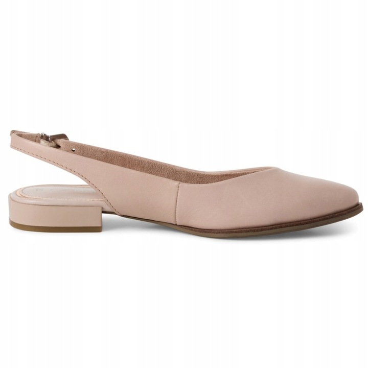 Balerina-Marco-Tozzi-2-29408-42-NUDE-skorzane-z-odkryta-pieta-r-38-Oryginalne-opakowanie-producenta-pudelko