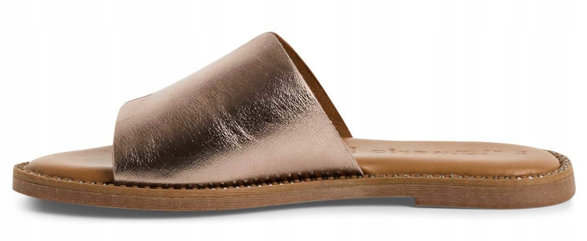 b6954906b12d263cc008582c09767cfc0a2c0f1d7f0a636dcfa8f97de1727f81893acb4b5e4863124c93b5c5be03d048c066cd2c361498616c22cb678f4cb82fb771b15cfc5d206674a4ea59e70321f5 Klapki-Damskie-Tamaris-1-27135-42-r-38-Metaliczny-Miekka-Wkladka-EAN-GTIN-4064199109452