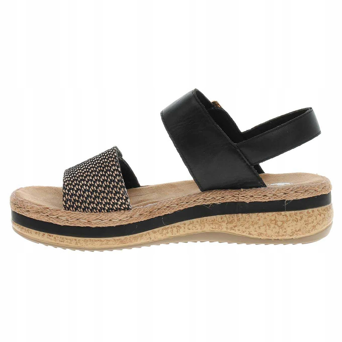 Sandaly-Damskie-Rieker-V0951-00-r-37-Czarne-Platforma-Rzepy-Kod-producenta-V0951-00