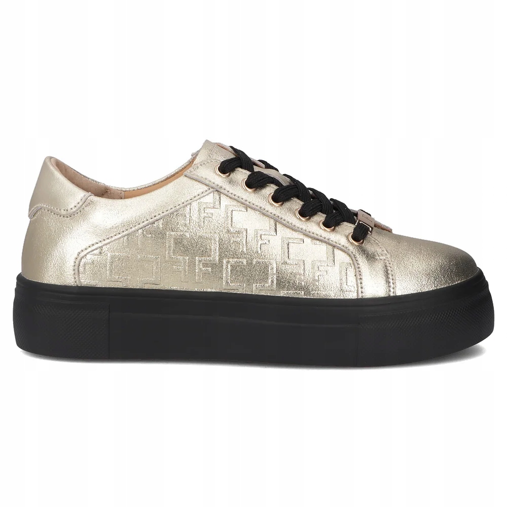 Skorzane-polbuty-na-platformie-Filippo-DP6850-25-GO-r-36-Zlote-Stan-opakowania-oryginalne