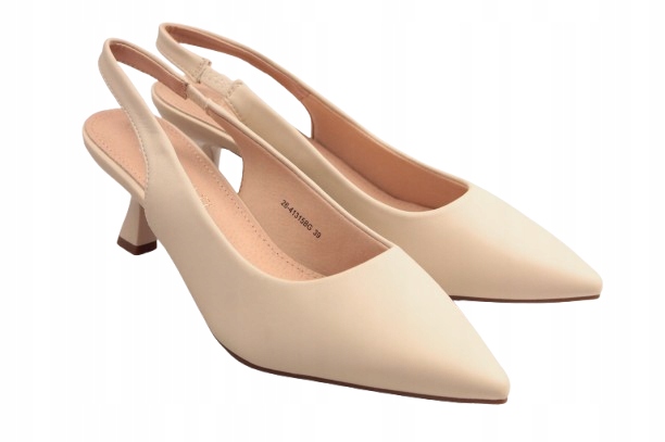 Czolenka-Potocki-26-41315BG-r-40-Bezowe-z-odkryta-pieta-kaczuszka-Model-26-41315BG